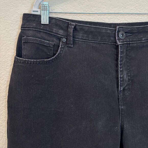 Style & Co Curvy Boot Leg Black Jeans 16S - Picture 2 of 5